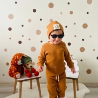 Mevsimlik Tiffle Üçlü Takım %100 Pamuk | Kahve