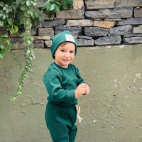 Mevsimlik Tiffle Üçlü Takım %100 Pamuk | Yeşil