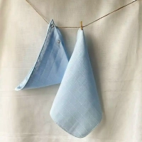 Müslin Bebek Mendili %100 Pamuk | Açık Mavi