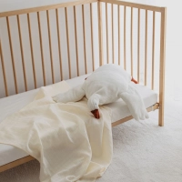 Müslin Bebek Örtüsü %100 Pamuk | Krem