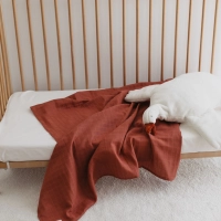 Müslin Bebek Örtüsü %100 Pamuk | Pastel Kırmızı