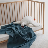 Müslin Bebek Örtüsü %100 Pamuk | Petrol Mavi