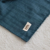 Müslin Bebek Örtüsü %100 Pamuk | Petrol Mavi