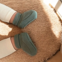 Pamuklu Kaşkorse Bebek Patik Çorap | mavi