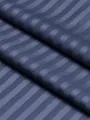 İndigo Çizgili Pamuk Saten