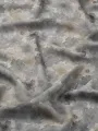 Gri Çiçek Desen İpek Viskon