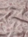 Pembe Çiçek Desen İpek Viskon