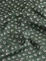 Yeşil Şal Desen Viskon Empirme Kumaş
