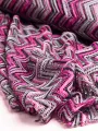 Fușya Gri Zigzag Missoni Kumaș