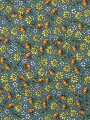 Göl Yeşili Çiçekli Pazen Kumaş