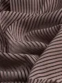 İpeker Yakma Kumaş – Kahverengi Çizgili Desen