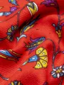 Kırmızı Şal Desen Pazen Kumaş