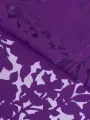 Mor Yakma İpeker Kumaş