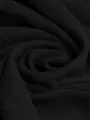 Siyah Düz Renk Müslin Kumaş