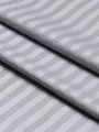 Açık Gri Çizgili Pamuk Saten