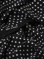Siyah Beyaz Puantiyeli Kaşmir Viskon