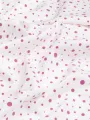 Pembe Puantiyeli Yakma Kumaş