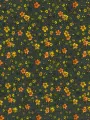 Yeşil Çiçek Desenli Pazen Kumaş