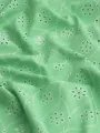 Desenli Yeşil Yakma Fisto Kumaş