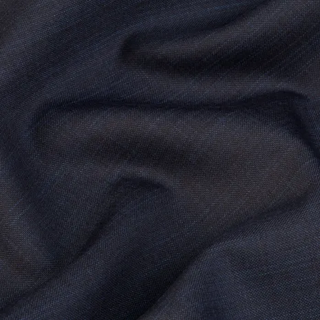 Flam Gabardin Koyu Lacivert Mavi Çizgili Kumaş