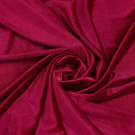 Rubi Kırmızı Likralı Kadife