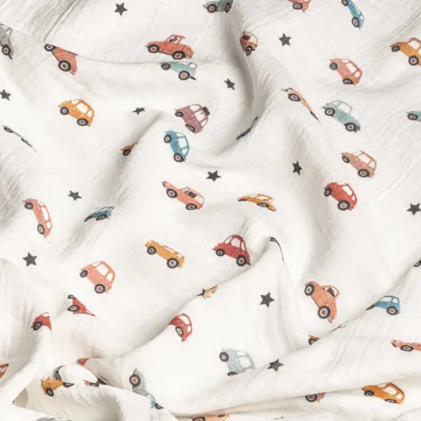 Araba Desenli Bebek Müslin
