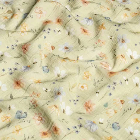 Çiçek Desenli Bebek Müslin-7