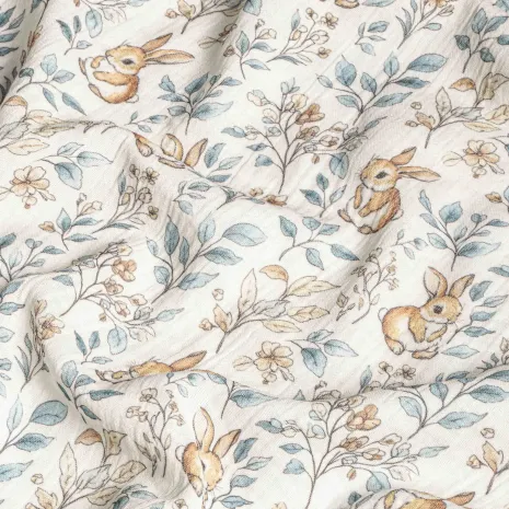 Tavşan Desenli Bebek Müslin