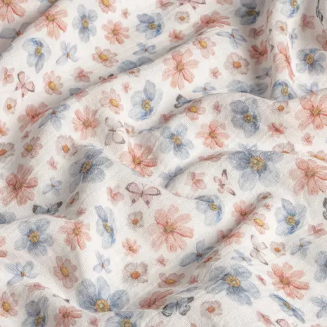 Çiçek Desenli Bebek Müslin