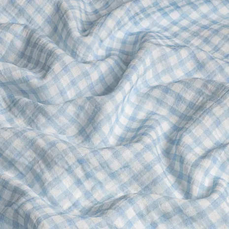 Mavi Kareli Bebek Müslin