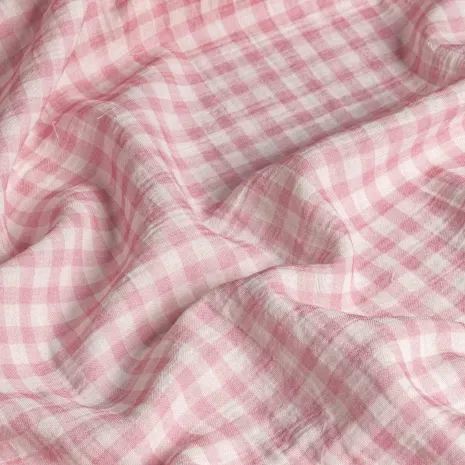 Pembe Kareli Bebek Müslin