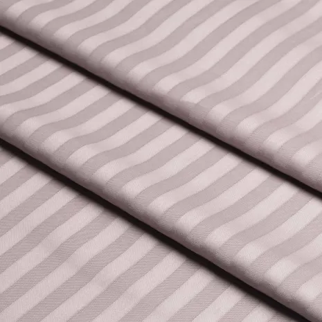 Koyu Lavanta Çizgili Pamuk Saten