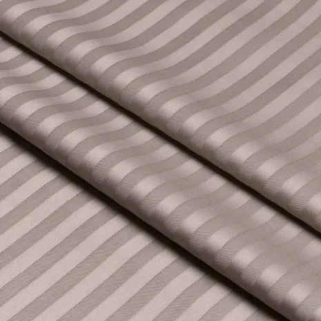 Vizon Çizgili Pamuk Saten