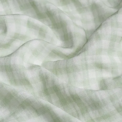 Yeşil Kareli Bebek Müslin