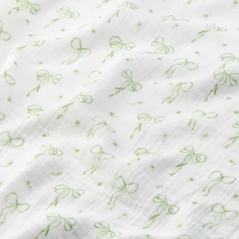 Yeşil Fiyonklu Bebek Müslin