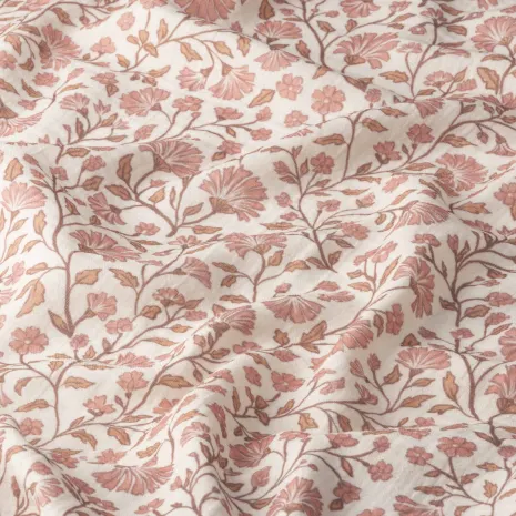 Pembe Çiçekli Bebek Müslin