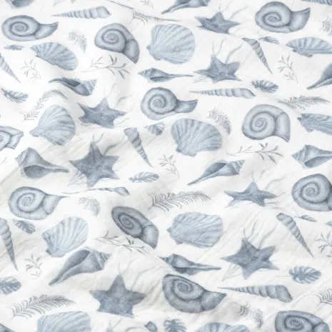 Mavi Deniz Kabuğu Bebek Müslin