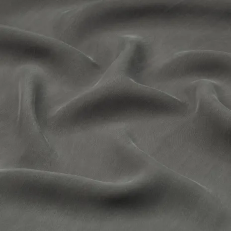 Orta Gri İpeker Cupro Kumaş