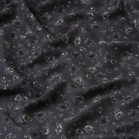Antrasit Çıtır Desen Kaşmir Viskon