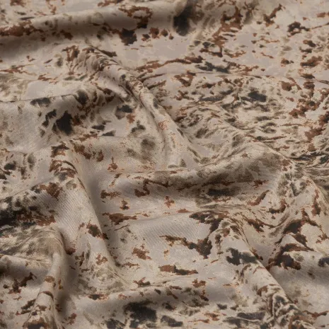 Bej Kamuflaj Kaşmir Viskon