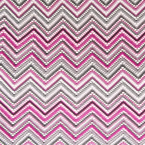Fușya Gri Zigzag Missoni Kumaș