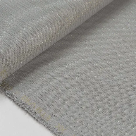 Gri Simli Gardenya Kumaş