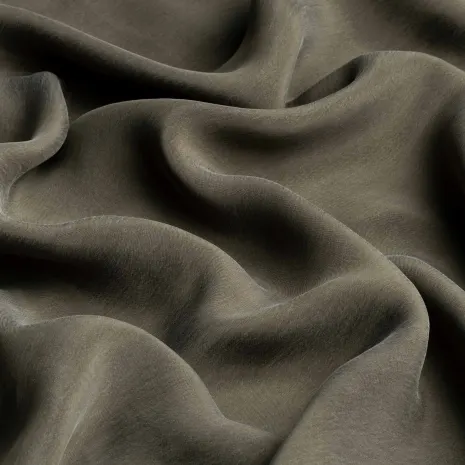 Haki Rengi İpeker Cupro Kumaş