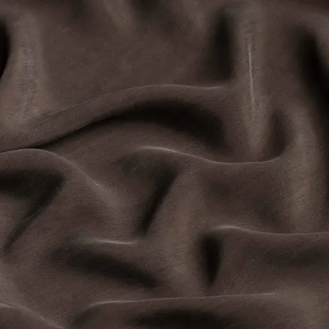 Kahverengi İpeker Cupro Kumaş