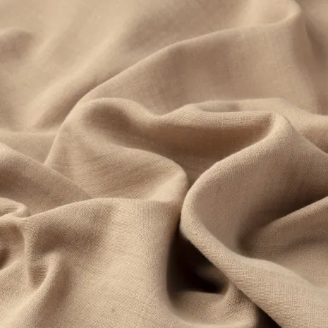 Latte Düz Renk Müslin Kumaş