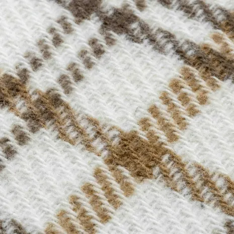 Krem-Kahve Ekose Şanel