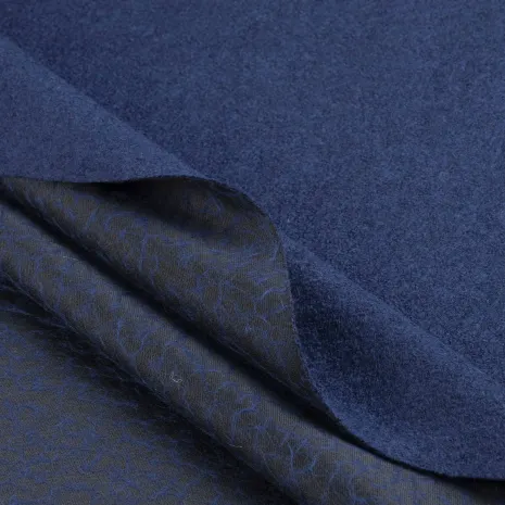 Lacivert Buklet Keçe Kumaş