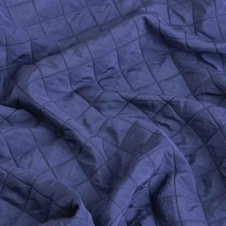 Lacivert Kapitone Kumaş