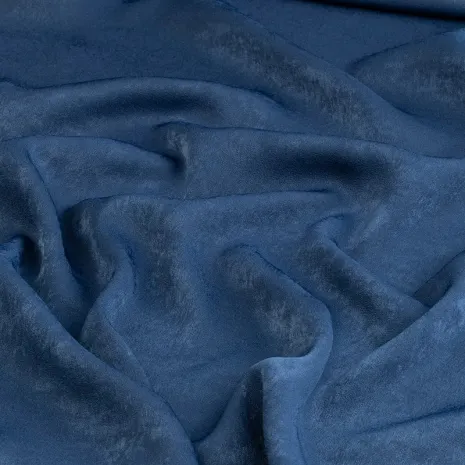 Lacivert Süet Cupro Kumaş