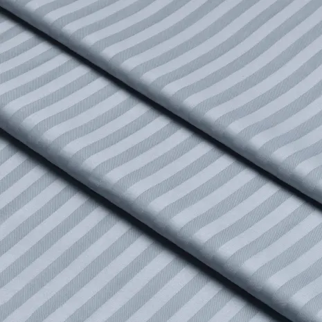 Maldiv Mavi Çizgili Pamuk Saten